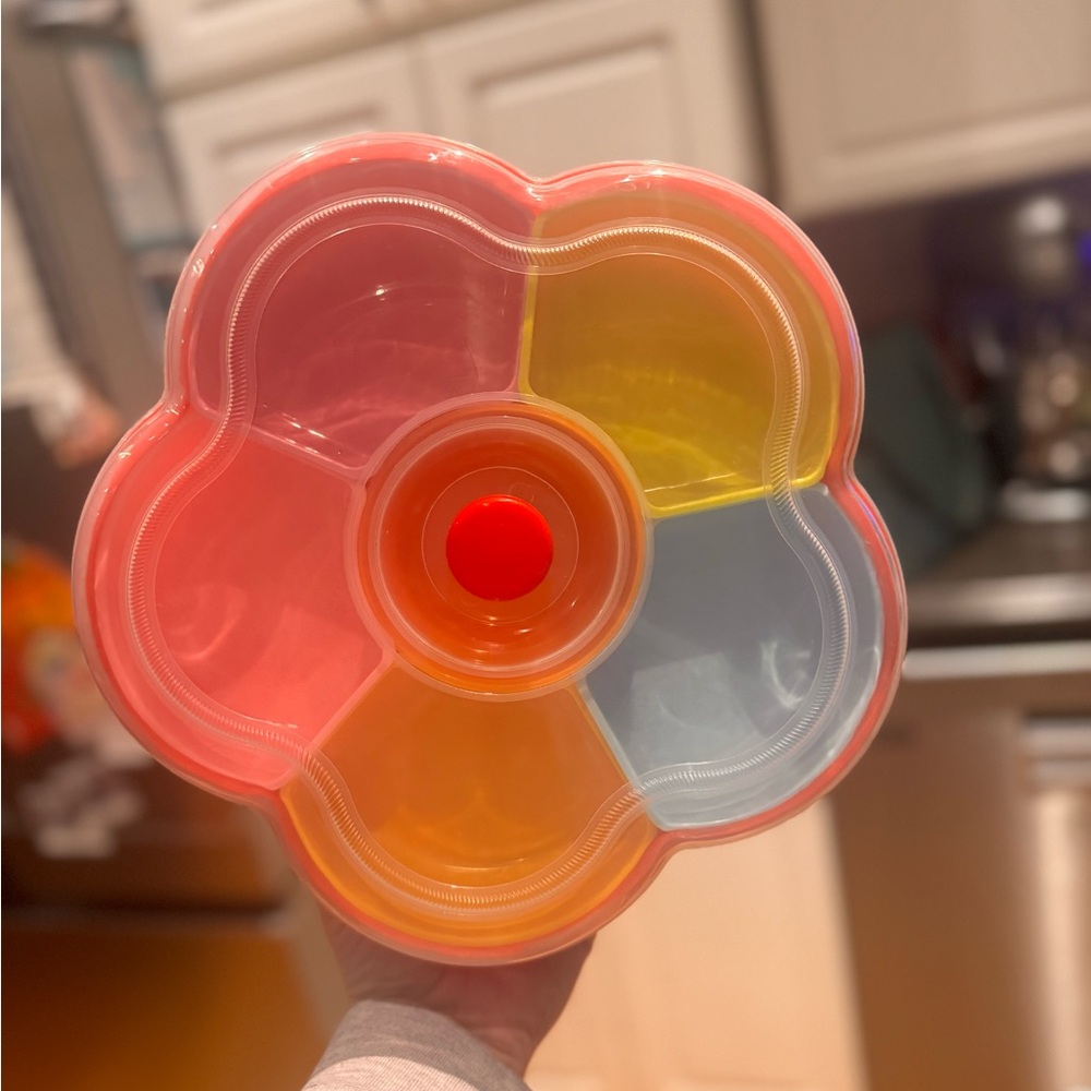 Colorful Flower-Shaped Snack Container